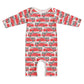 Long Sleeve Romper - Firetrucks Red