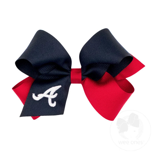 Braves Two-Tone Large Bow