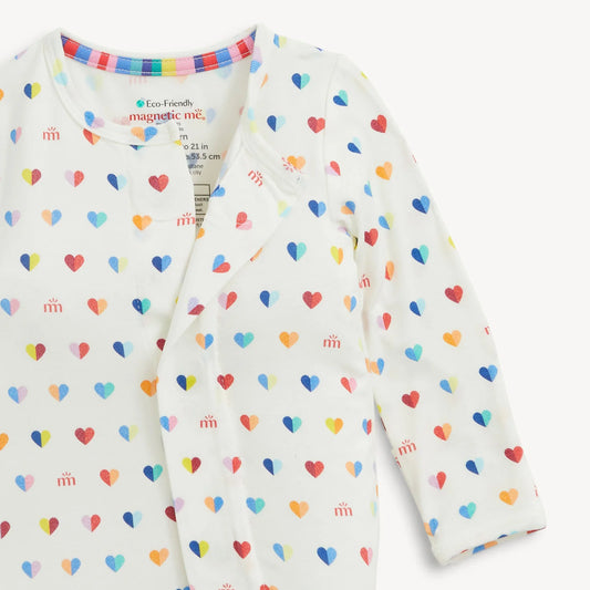 Branded Heart Footie Pajamas
