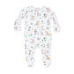 Country Club Dogs Pink - 2 Way Ruffle Back Zipper Footie