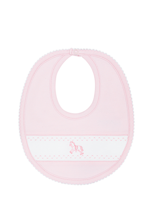 Pink Rocking Horse Bib
