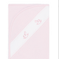 Pink Rocking Horse Embroidered Blanket
