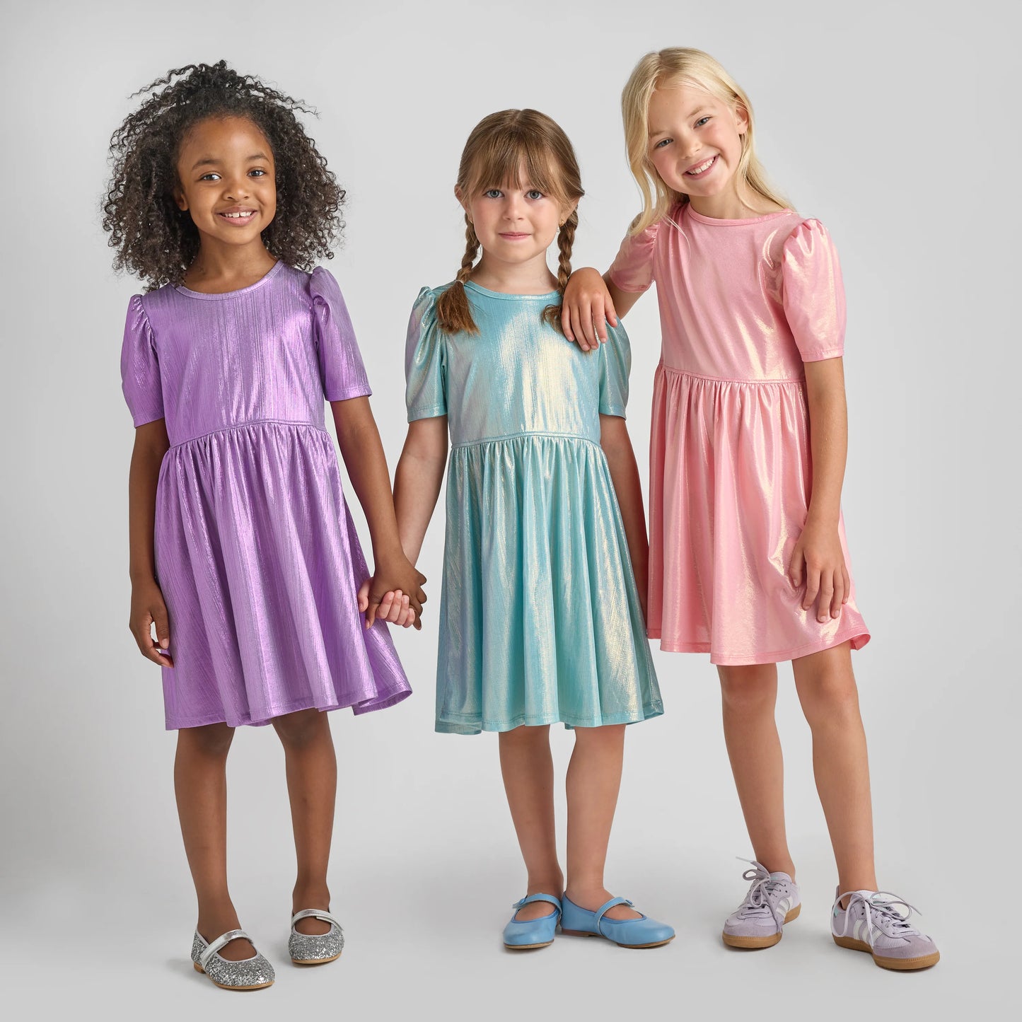Girls Lavender Dress- Lame Laurie