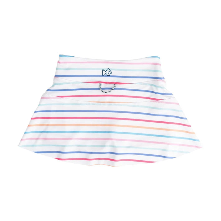 Sunkissed Stripe Girls Tennis Twirl Skort
