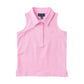 Pink Frosting Women's Sleeveless Solid Cotton Polo