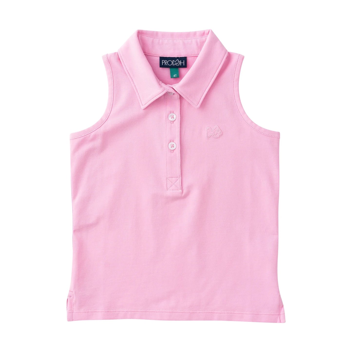 Pink Frosting Women's Sleeveless Solid Cotton Polo
