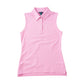 Pink Frosting Girls Sleeveless Solid Cotton Polo