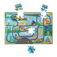 Track Floor Puzzle: 48 Pieces