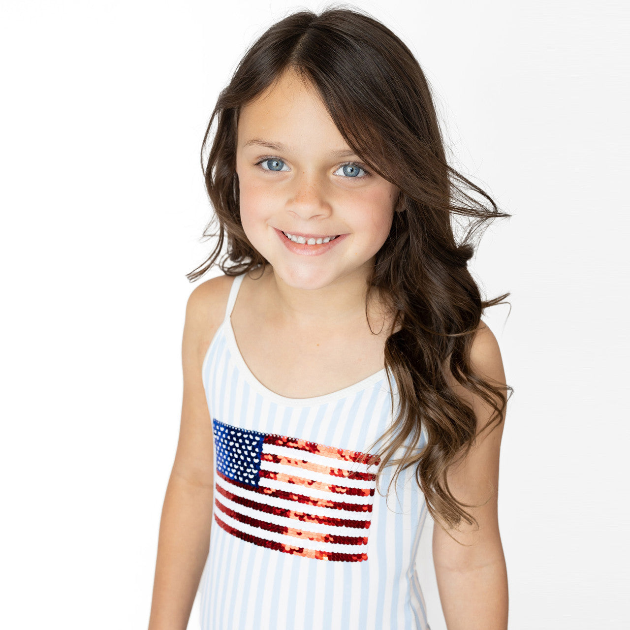 Americana Girls Sequin Suit