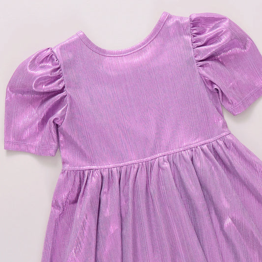 Girls twirl purple dress