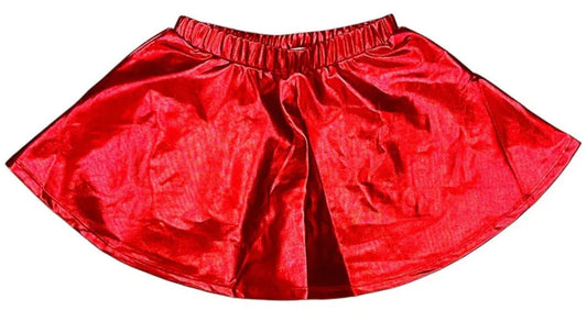 Lulu Bebe Metallic Red Skort