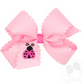 Medium Scalloped Edge Grosgrain Lady Bug Hair Bow
