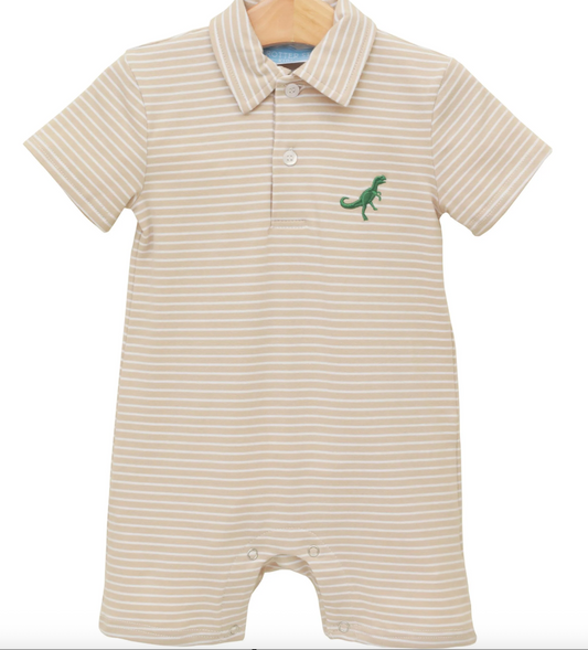 Trotter Street Kids Dino-Mite Polo Romper