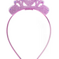Pink Glitter Crown Headband