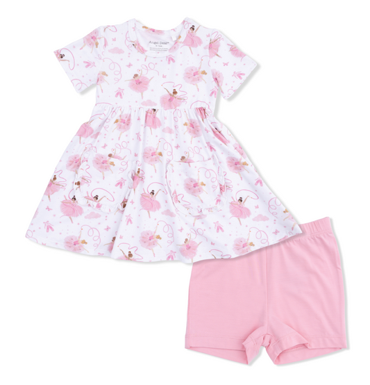 Angel Dear Twirly Dress with Short set