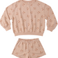 Rylee&Cru Summer Terry Set in Cherry Bows
