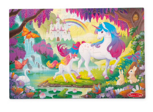 Melissa & Doug Glow in the Dark Unicorn Floor Puzzle