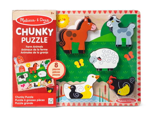 Melissa & Doug Farm Chunky Puzzle