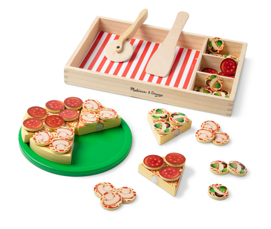 Melissa & Doug Wooden Pizza Party Play Set