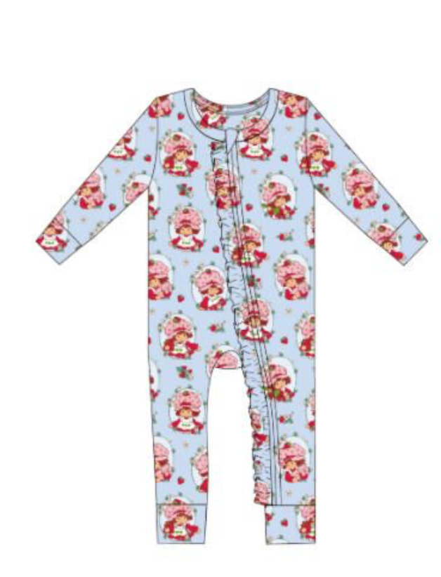 Birdie Bean Strawberry Shortcake Romper