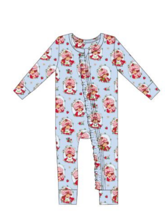 Birdie Bean Strawberry Shortcake Romper