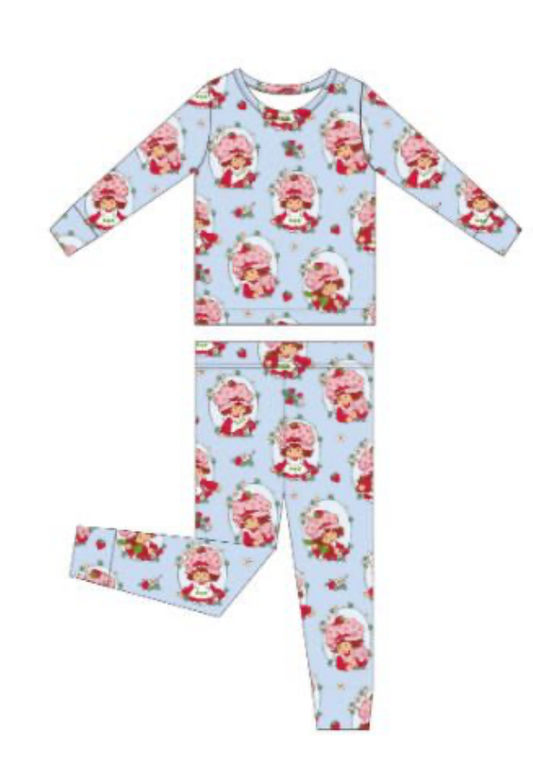 Birdie Bean Strawberry Shortcake 2-piece Pajama Set