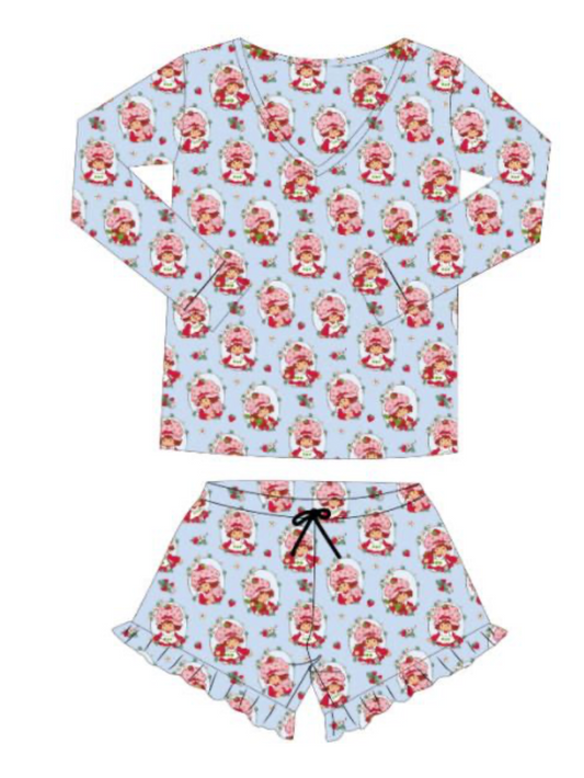 Birdie Bean Strawberry Shortcake 2 piece Pajama Set