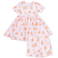 Twirly Peach Dress With Cartwheel Short Set