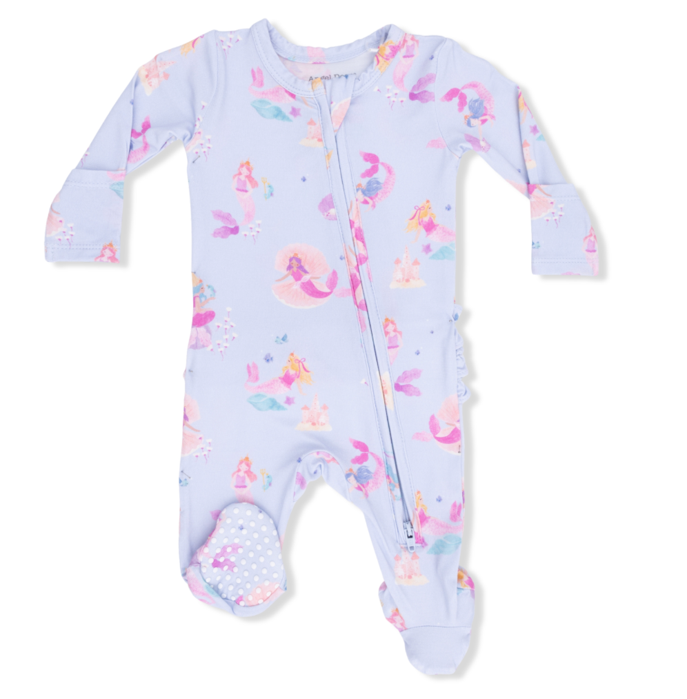 Angel Dear Mermaid Princesses Zipper Footie