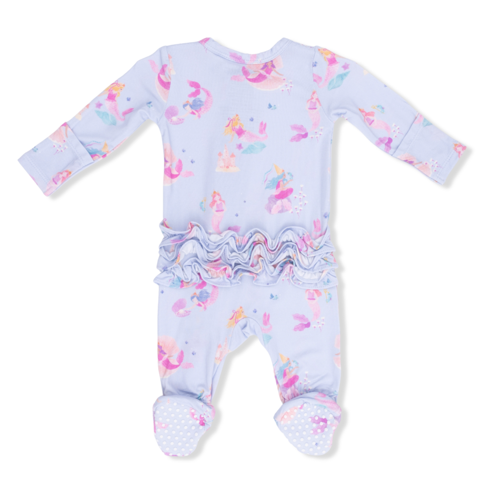 Angel Dear Mermaid Princesses Zipper Footie