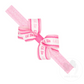 Wee Ones Mini Lil Sis Print Grosgrain Hair Bow on Metallic Baby Band