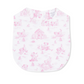 Puppy Toile Pink Feeding Bib