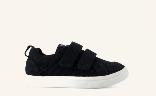 Tom's Cruz Double Strap Toddler Sneaker - Black