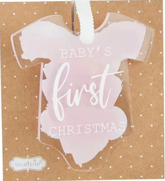 MudPie Baby's 1st Christmas Ornamnent
