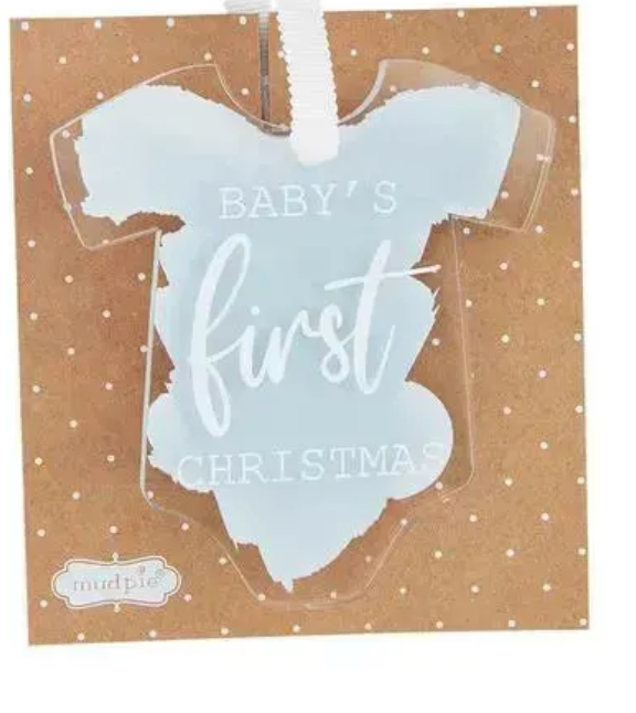 MudPie Baby's 1st Christmas Ornamnent