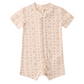 Quincy Mae Zip Short Sleeve Sleeper - Strawberries