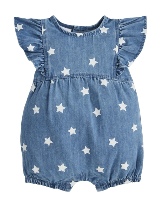 MudPie Denim Star Romper