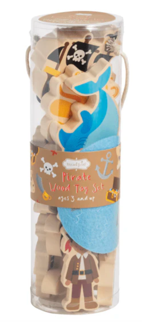 MudPie Pirate Wood Toy Set