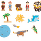 MudPie Pirate Wood Toy Set