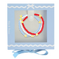 Bits & Bows Red, White & Blue Hearts Bracelet Gift Set