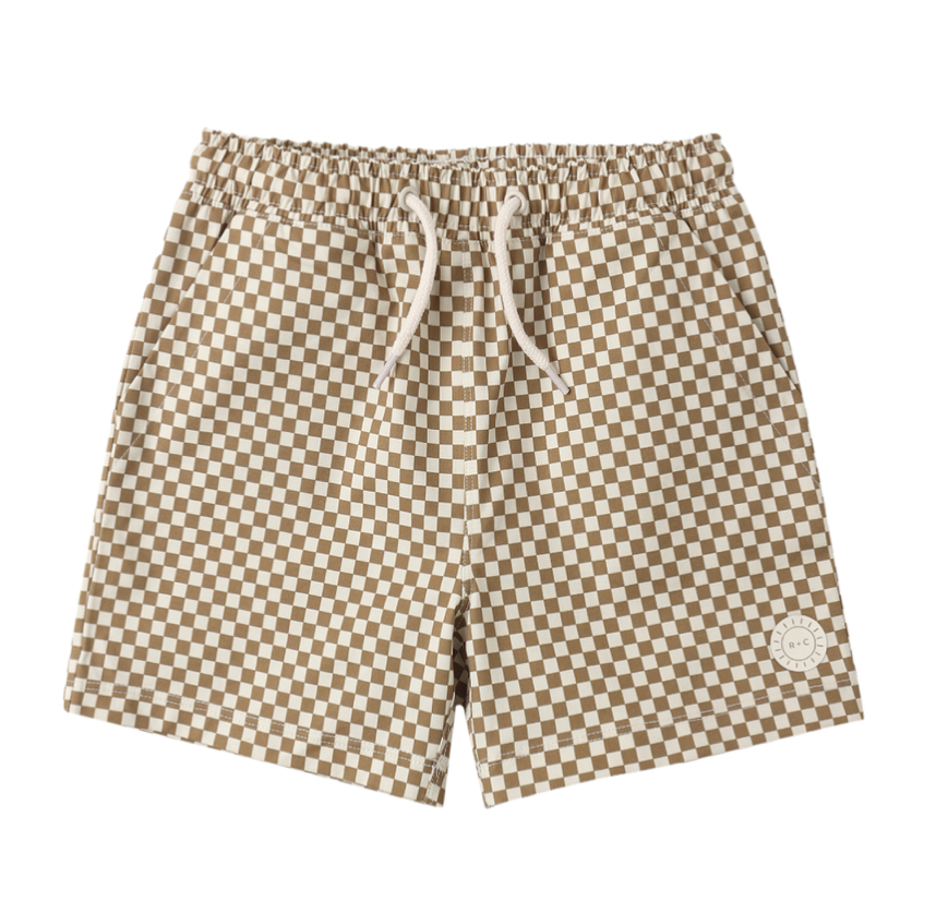 Board short Ocre Check