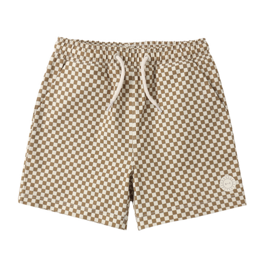 Board short Ocre Check