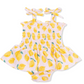 Angel Dear Sunny Lemons Smocked Bubble with Skirt