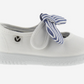 Victoria Ojala Canvas & Striped Bow Mary Janes