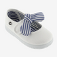 Victoria Ojala Canvas & Striped Bow Mary Janes