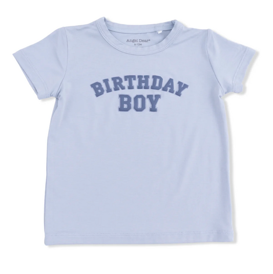 Angel Dear Birthday Boy Short Sleeve Crew Neck Tee