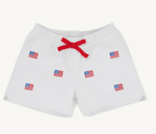 The Beaufort Bonnet Critter Cheryl Shorts - American Flags
