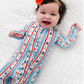Birdie Bean Pretty Patriotic Ruffle Romper