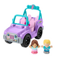 Fisher-Price Little People Barbie Beach Cruiser Toy Car with Music & 2 Figures for Toddlers