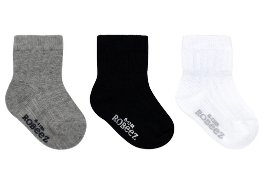 Robeez Boys Basic Baby Socks 3-Pack